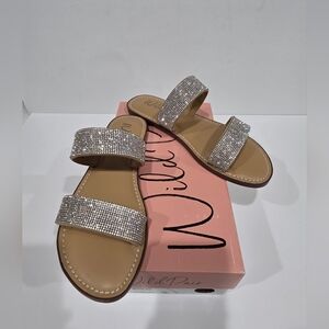 Wild Pair Sparkling Silver Women's Sandals